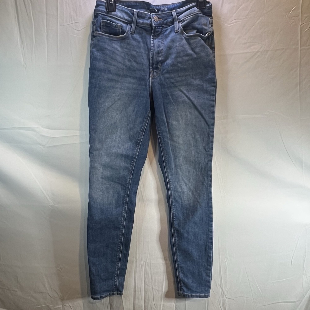 Old Navy Jeans Womens 8 Blue Denim Rockstar Super Skinny Ankle